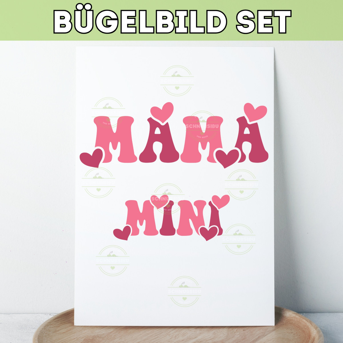 Bügelbild Muttertag - Mama Min